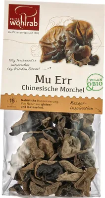 Produktbild von Mu Err - Chinesische Morchel - getrocknet 30g