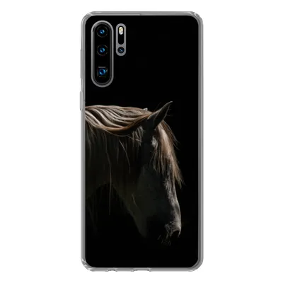 Produktbild von MuchoWow® Handyhülle Schutzhülle Hülle für Huawei P30 Pro Pferd - Tiere - Weiß Silikon Softcase Handy Hülle - Schutzdeckel
