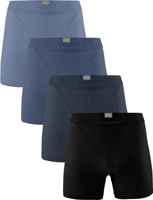 Productafbeelding van Men 4-Pack Short Solid Black/Blue XL