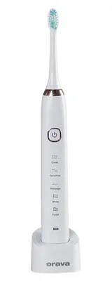Produktbild von Orava Stomafresh, Erwachsener, Schallzahnbürste, Massage, Whitening, Gold, Weiß, 31000 Bewegungen pro Minute, Akku