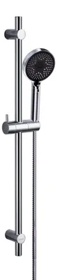 Produktbild von Duschstangenset Edelstahl 70cm mit Handbrause 3 Strahlarten Chrom