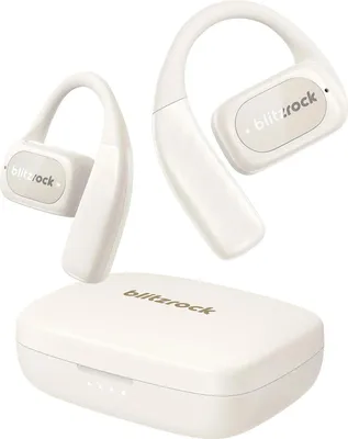 Produktbild von BR-CT3 Open-Ear - Kabellose Ohrbügel-Kopfhörer - Bluetooth 5.4 - Verstärkter Bass - 4 Mikrofone klare Anrufe - App-Steuerung 28 h Akku - Beige