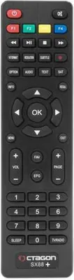 Produktbild von Fernbedienung Original für Octagon SX88 SX88+ Receiver Schwarz