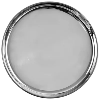 Image de Plateau de service - Rond - Acier - 28 cm