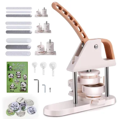 Buttonmaschine 25/32/58 mm, DIY-Badge-Set mit 400 Material-Sets