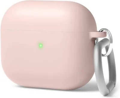 Produktbild von Elago Liquid Hybrid Case mit Schlüsselanhänger für AirPods 3 Lovely Pink