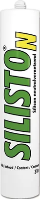 Produktbild von 1 Kartusche Bausilikon weiß Silikon Dichtstoff Dichtmasse neutral 310ml
