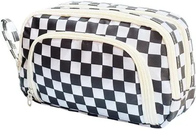 Image de Trousse à crayons à 3 compartiments, grande, pour l'école ou le bureau