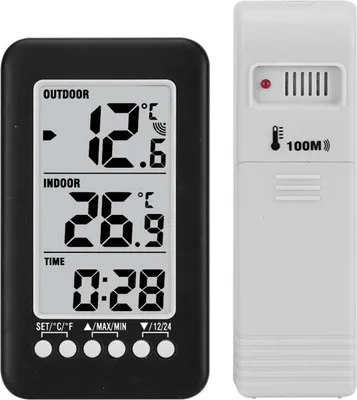 Obrázok produktu pre LCD ��/�H Digitálny bezdrôtový vnútorný/vonkajší teplomer s vysielačom