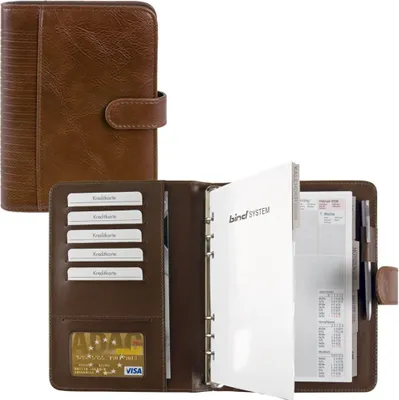 Produktbild von bind Terminplaner Standard A5 Kunstleder braun