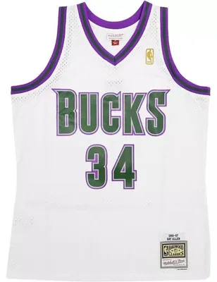 Image de Maillot NBA Ray Allen Millwaukee Bucks 1996-97 Mitchell & ness Hardwood Classic
