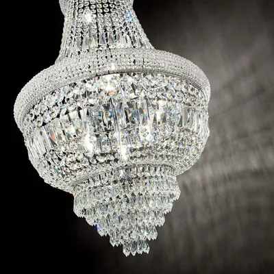 Produktbild von Ideal Lux Pendelleuchte Dubai 10-flg. Chrom 215969