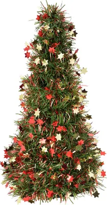 Produktbild von Clayre & Eef Weihnachtsdekoration Weihnachtsbaum Ø 12x27 cm Grün Kunststoff