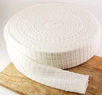 Produktbild von Räuchernetz 125mm mit Gummi x 50mts, Fleisch Netz, Lachsschinken Netze, Rollbraten Netz, Schinken Netz