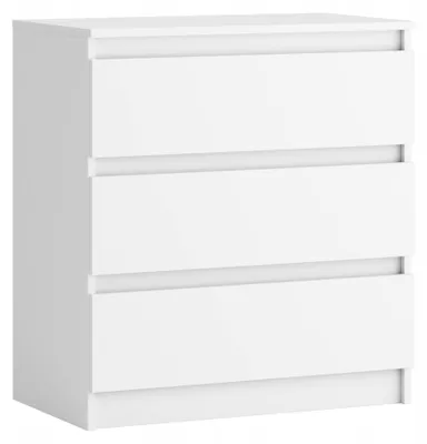 Produktbild von Kommode - Weiß - 70 X 76,5 X 40 Cm - 3 Schubladen - Wohnzimmermöbel