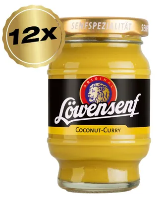 Produktbild von Löwensenf Senfspezialität Coconut-Curry Tönnchen - 12x 100ml