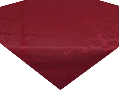 Produktbild von Betz Mitteldecke Tischdecke Jaquard FLOWER Größe:85x85 cm Farbe weinrot