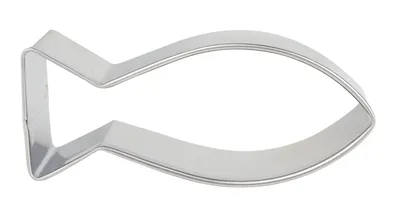 Produktbild von Birkmann Ausstechform Christenfisch, Ausstecher, Plätzchenform, Keks, Plätzchen, Edelstahl, 7.5 cm, 197718