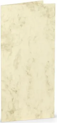 Produktbild von Briefkarte Paperado DL HD chamois mar. RÖSSLER 100x210mm gerippt