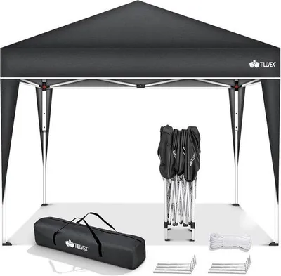 Productafbeelding van Famanu Pavillon 3x3m - Verstelbare pop-up tuintent met UV-bescherming 50+