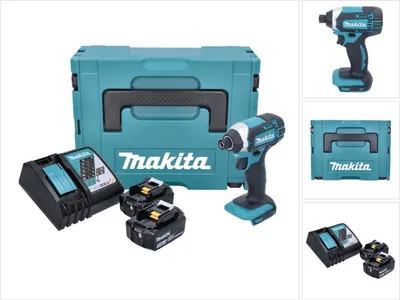 Zdjęcie produktu dla Makita DTD 152 RFJ akumulatorowa wkrętarka udarowa 1/4" 18V 165Nm + 2x akumulator 3.0Ah + ładowarka w zestawie Makpac