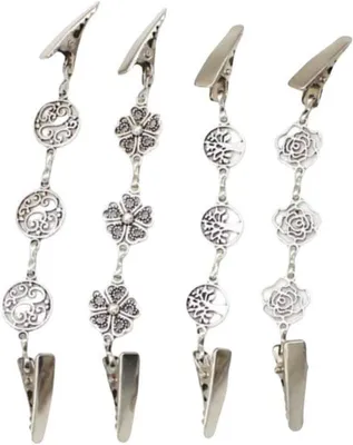 Produktbild von Famanu Cardigan Clips Antikes Design - Stilvolle Broschen für Pullover und Schals