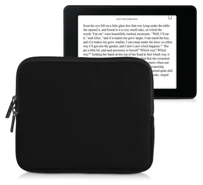 Produktbild von kwmobile Schutztasche für eReader - Neopren Tasche Hülle Cover Case Schutzhülle Schwarz - 17,5 x 14,7 cm Innenmaße