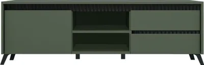 Obrázok produktu pre Kondela TV stolík Longy RTV1K2So - smoke zelená / čierna