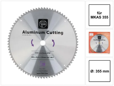 Obrázok produktu pre Hliníkový pílový kotúč Fein pre MKAS 355