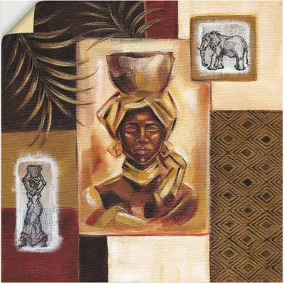 Produktbild von ARTland Wandbild, selbstklebend Aus Afrika I Größe: 40x40 cm
