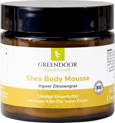 Produktbild von GREENDOOR Shea Body Mousse Ingwer Zitronengras