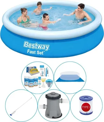 Zdjęcie produktu dla Zestaw basenowy - Bestway Fast Set 366x76 cm Rund