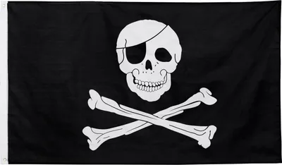 Image de BRUBAKER Drapeau 'Skull & Bones' Drapeau pirate Hissfahne - 150 x 90 cm