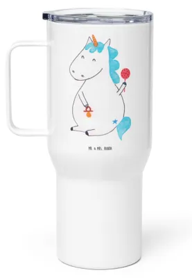 Produktbild von Mr. & Mrs. Panda Kaffee-to-go-Becher Einhorn Baby - Weiß - Geschenk, Geburt, Geburtstag, Thermobecher, Trinkgefäß, Party, Kaffee-Thermobecher, Unicorn, thermosbecher