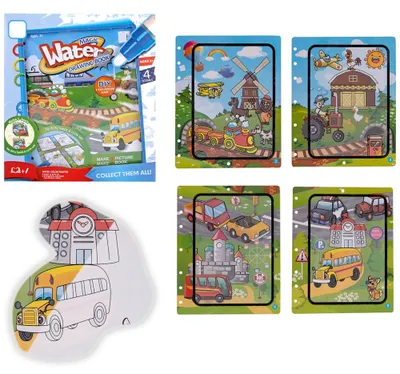 Obrázok produktu pre Książeczka z pisakiem wodnym Pojazdy