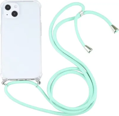 Produktbild von König Design Hülle kompatibel mit Apple iPhone 13 mini Kunststoff Handykette Cover - Case Handyhülle Grün