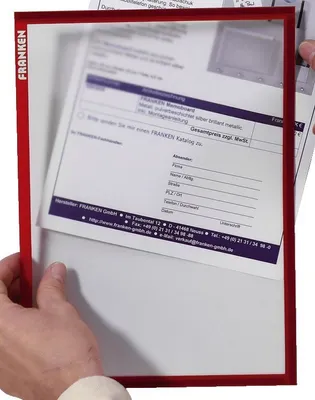 Productafbeelding van Franken ITSA4M01 X-tra!Line® documentenmap Frame It - A4, hard plastic, mat, rood