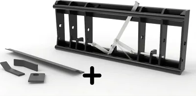 Produktbild von Adapter von Radlader auf Euroaufnahme, Euroadapter, Schnellwechsler - [ Weidemann Koppelschiene (860mm/40mm) mechanische Verriegelung ]