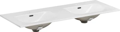 Zdjęcie produktu dla Szafka Łazienkowa 120 Cm Czarny Mat Frezowany Z Umywalką Ceramiczną