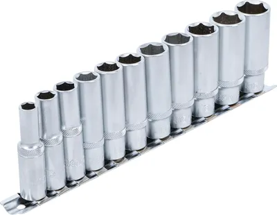 Produktbild von BGS 2222 Steckschlüssel-Einsätze, tief, 8-19 mm, 10 (3/8), 11-tlg.