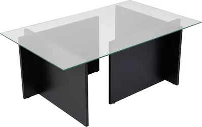 Produktbild von Azriel - Couchtisch, 105x65x40h cm Schwarz, mit Zeitschriftenhalter