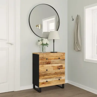 Produktbild von vidaXL Sideboard 60x33x75 cm Massivholz Mango