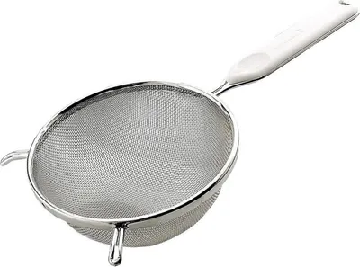 Obrázek produktu pro Fackelmann 42333 Cedník, 14 cm, nerezová ocel, závěsný háček, stříbrná