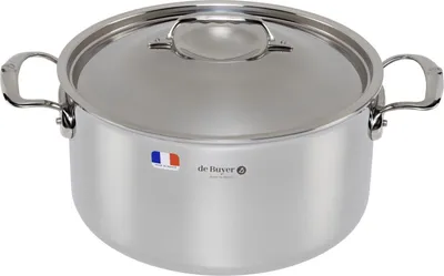 Produktbild von De Buyer Affinity Bratentopf Edelstahl mit Deckel 28 cm