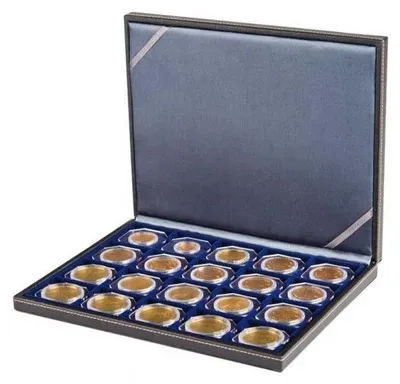 Produktbild von Lindner 2364-2122CE NERA Münzkassette M für 20 Münzen-OCTOS-schwarz