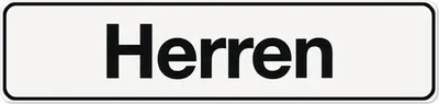 Produktbild von Klebeschild Herren" 200x48 mm"