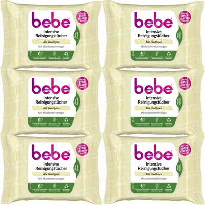 Zdjęcie produktu dla Bebe Young Care Chusteczki intensywnie oczyszczające do wszystkich rodzajów skórypoliuretan (6X25 szt.)