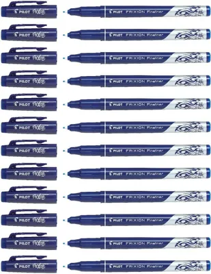 Image de Pilot Frixion Fineliner - Lot de 12 bleu