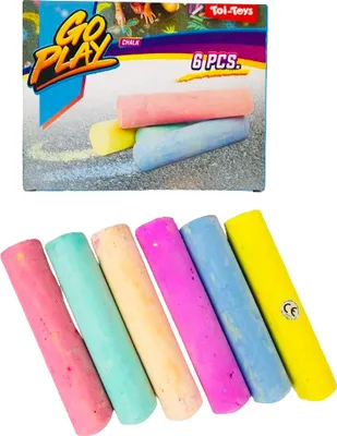 Produktbild von Toi Toys Straßenmalkreide 6 Farben 61035