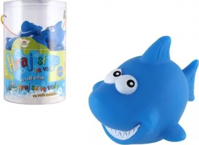 Produktbild von Haifisch-Spielzeug, leuchtend im Wasser, aus Kunststoff, 6 cm groß, batteriebetrieben